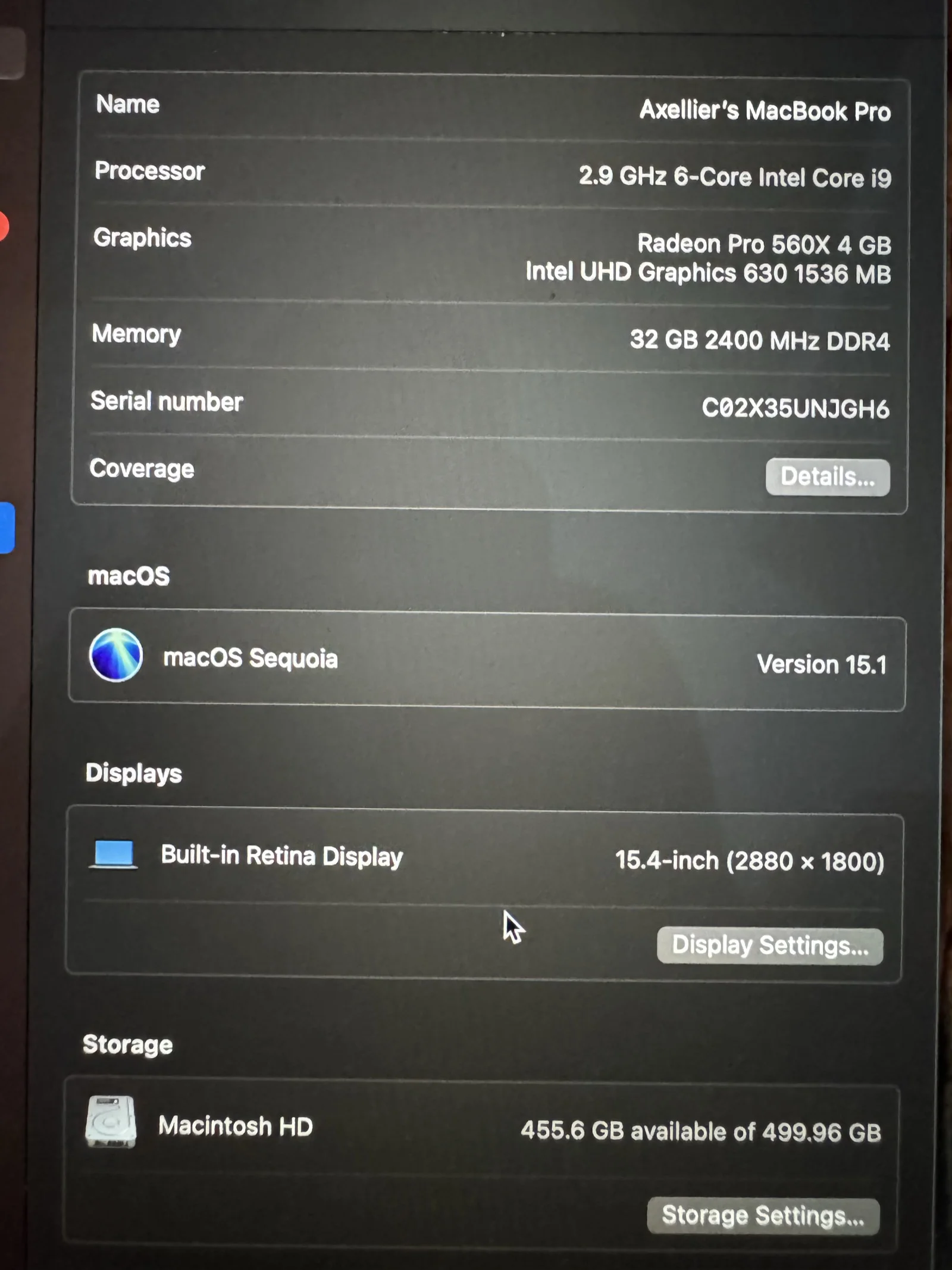 Apple MacBook Pro 15-inch (2018) – Core i9, 32GB RAM, 512GB SSD, Radeon Pro 560X - Image 6