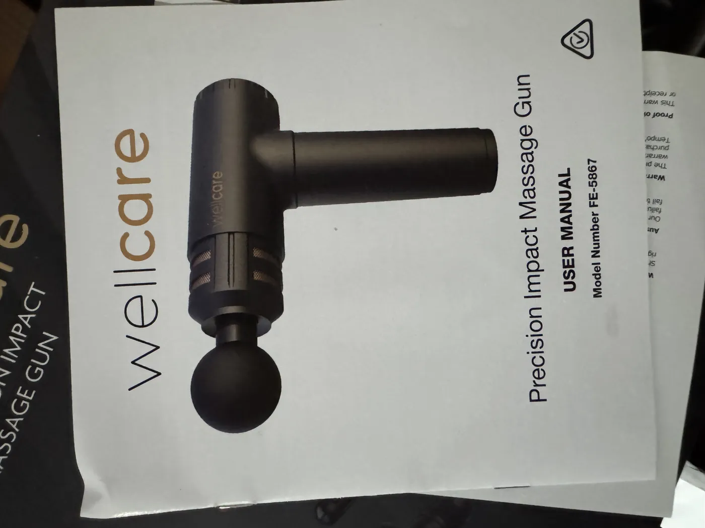 Welcare Precision Impact Massage Gun (Model FE-5867) – 11 Speeds, LCD Display - Image 3