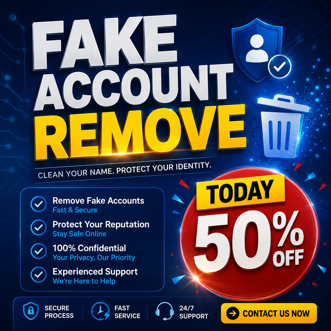 Facebook Fake Account Remove Service