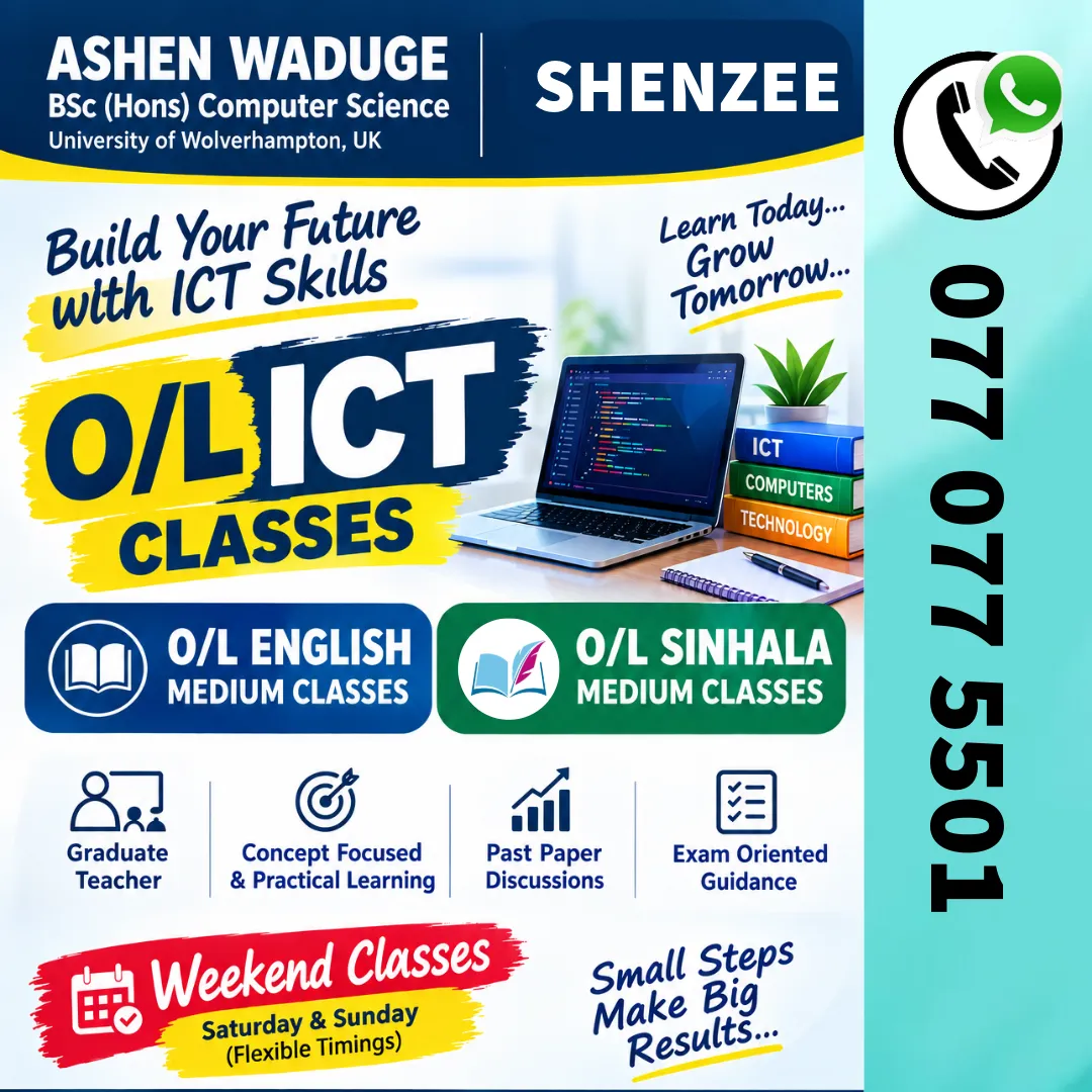 O/L ICT Classes for Sinhala & English Medium Students