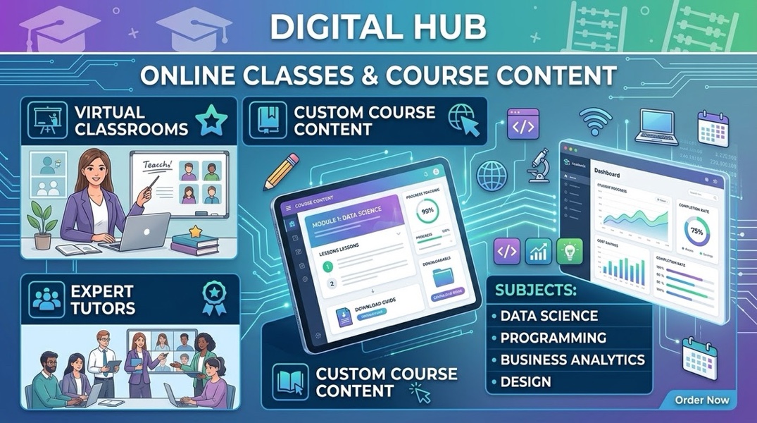 Digital Hub | Online Classes, Tutoring & Interactive Course Content