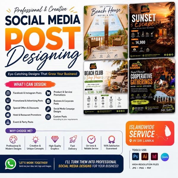 Social media post Designing